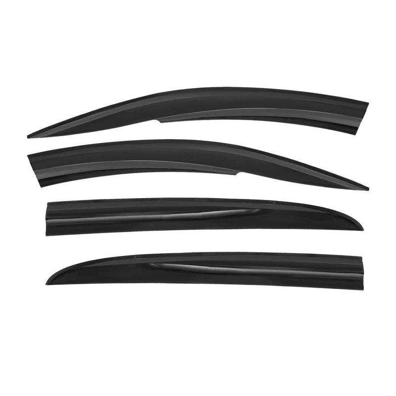 4 deflettori d'aria e deflettori antipioggia per Renault Megane Hatchback 2002-2009 scuri