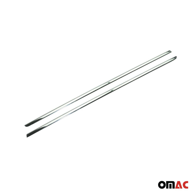 Listelli decorativi per finestrini per Dacia Dokker 2012-2021 in acciaio inox cromato, 2 pezzi 