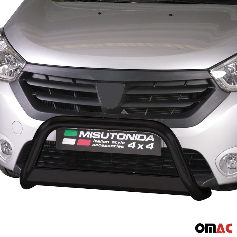 Barra di protezione anteriore per Dacia Dokker 2012-2017 ø63mm acciaio nero 