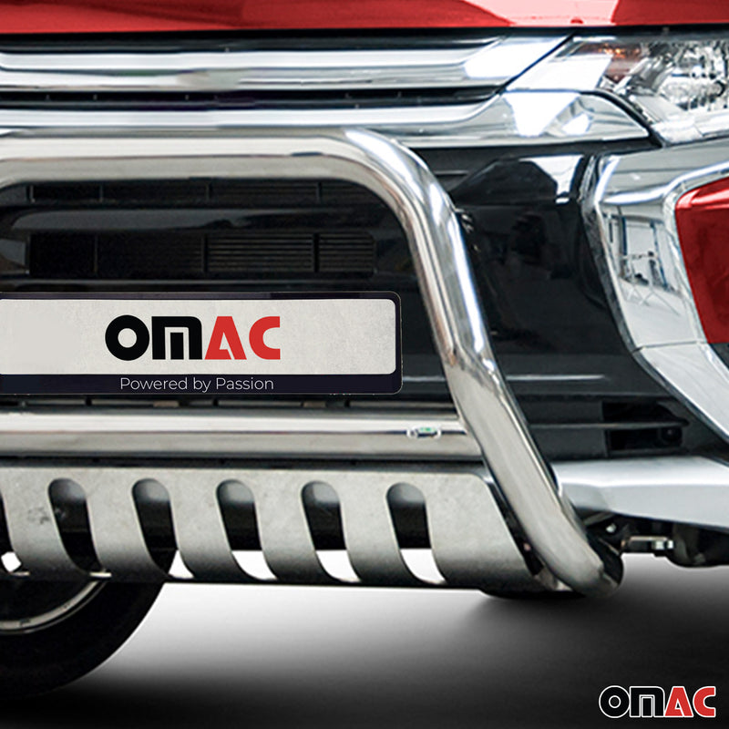 Barra di protezione anteriore per Mitsubishi Outlander 2015-2021 ABE Silver 