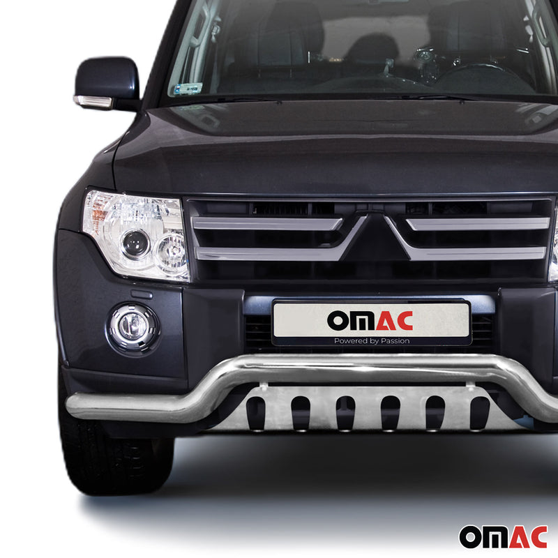 Protezione anteriore per Subaru Pajero 2007-2014 in acciaio inox ABE argento 