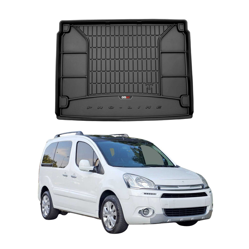 Vasca baule in gomma OMAC per Citroen Berlingo Multispace 2008-2018 TPE Nero