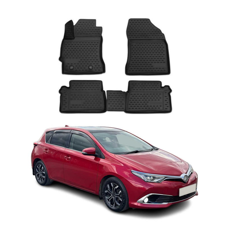 Tappetini in TPE neri per Toyota Auris 2012-2021, 4 pezzi