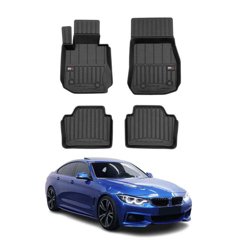 2014-2021 BMW 4er F36 Grand Coupe Fußmatten TPE Schwarz 4 tlg