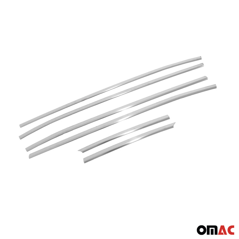 Strisce decorative per finestrini per Hyundai Tucson NX4 2022-2025, cromate spazzolate, 6 pezzi