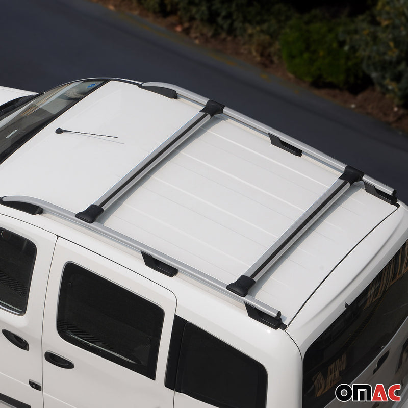 Barre portatutto + barre portatutto per Mitsubishi L200 Sport 2015-2025 alluminio argento 4x