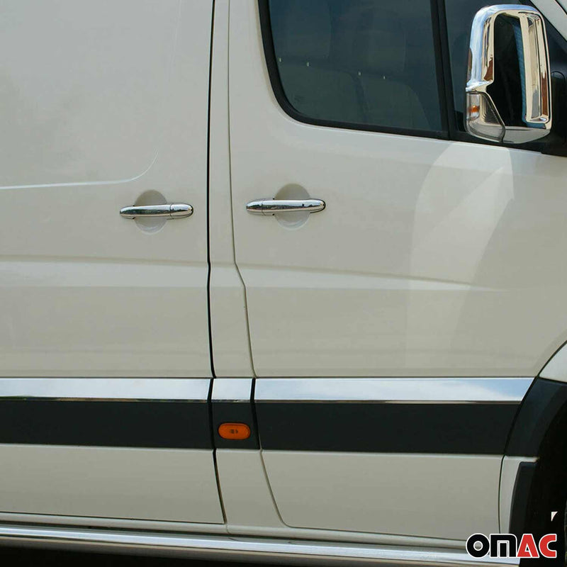 Copertura maniglia porta cromata per Mercedes Sprinter W907 2018-2025 H1 acciaio inox 8x 