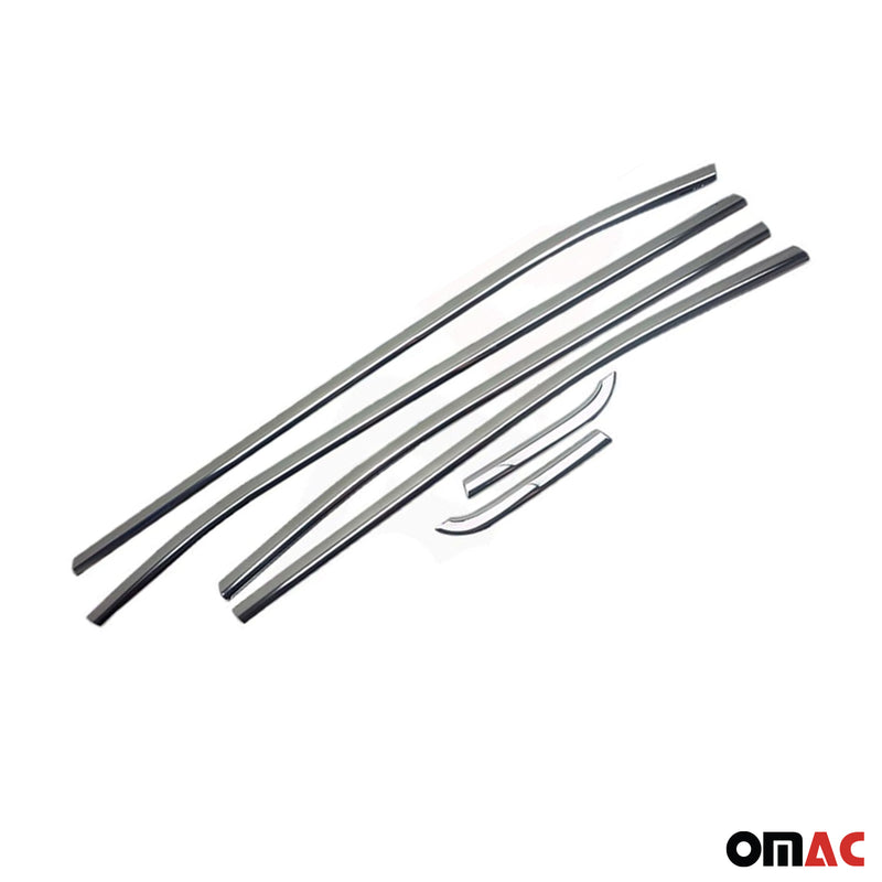Listelli decorativi per finestrini Jeep Renegade 2014-2024 in acciaio inox cromato, 6 pezzi 