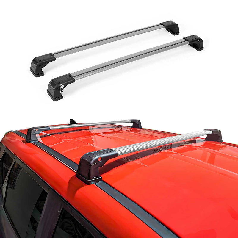 Base portapacchi in alluminio per Kia Soul 2020-2022 Grigio 2x 