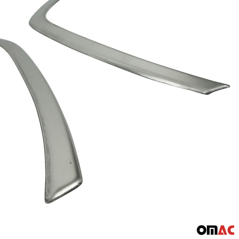 Strisce griglia per Dacia Duster 2018-2021 in acciaio inox argento 2x