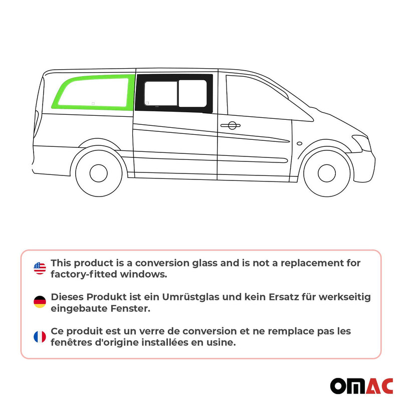 Seitenfenster Sicherheitsglas für Mercedes Vito W639 2003-2014 Vorne Rechts L2