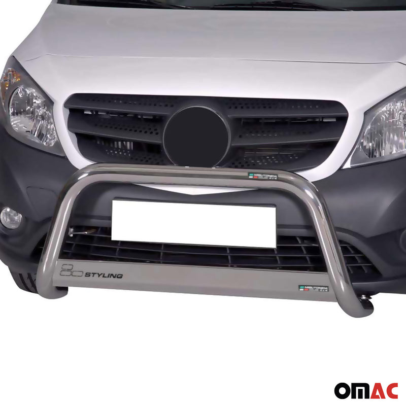 Protezione anteriore per Mercedes Citan 2012-2020 ø63mm acciaio argento 