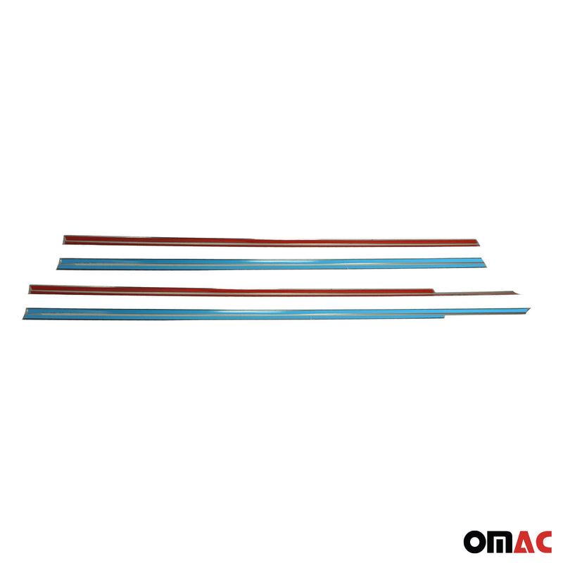 Listelli decorativi per finestrini per Honda Civic 6 berlina 1998-2002 in acciaio inox, 4 pezzi 