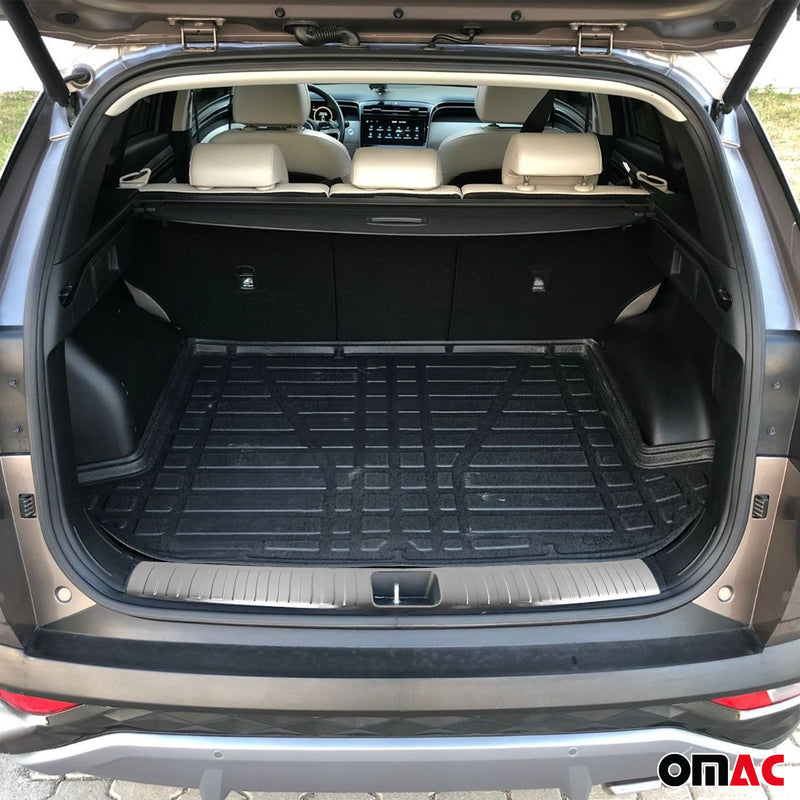 Paraurti di protezione della soglia di carico interna per Hyundai Tucson 2015-2020, cromato spazzolato