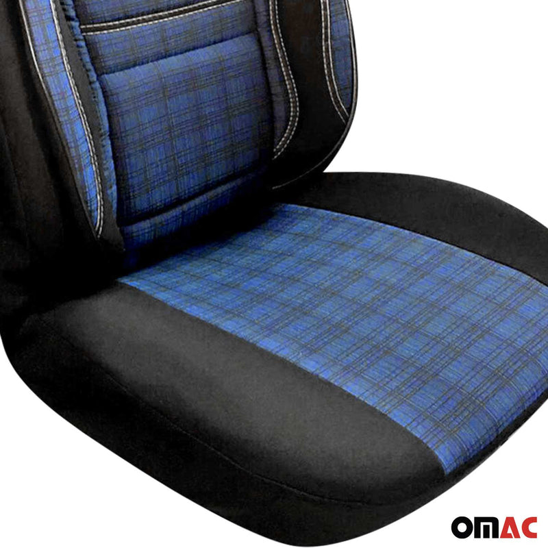 Coprisedili per VW Caddy 2003-2025 Nero Blu 1 posto