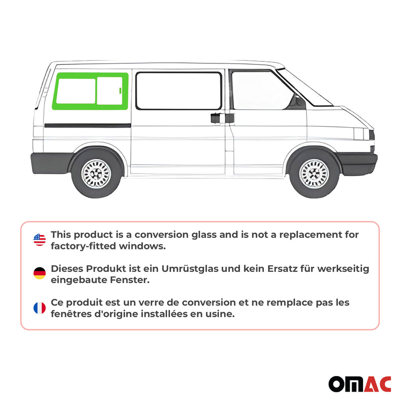 Seitenfenster Schiebefenster für VW T4 Transporter 1990-2003 Hinten Rechts L1 RS