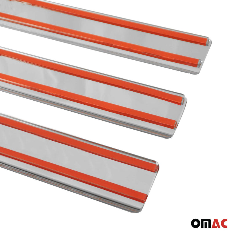 Soglie porte per Opel Vectra B 1995-2002 in acciaio inox argento 4 pezzi