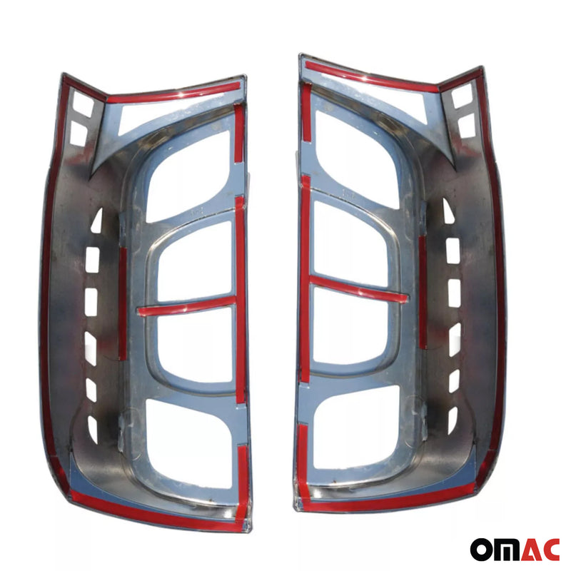 Fiat Fiorino III 2008-2022 cover fanale posteriore fanale posteriore cromato scuro ABS 2x