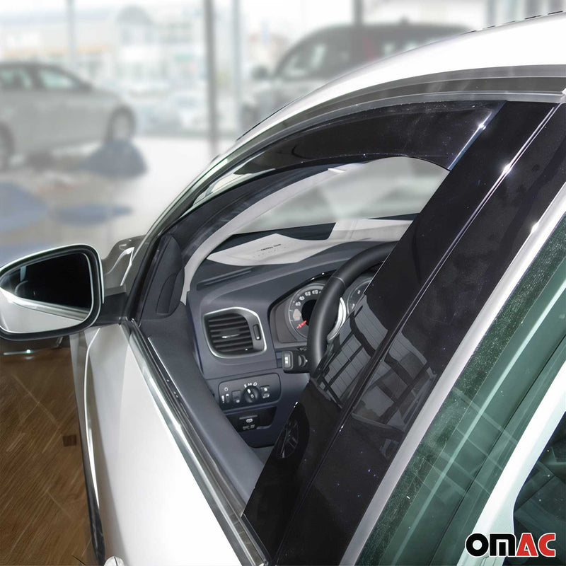Deflettore antivento e antipioggia per Volvo V60 2014-2018 acrilico scuro 2 pezzi