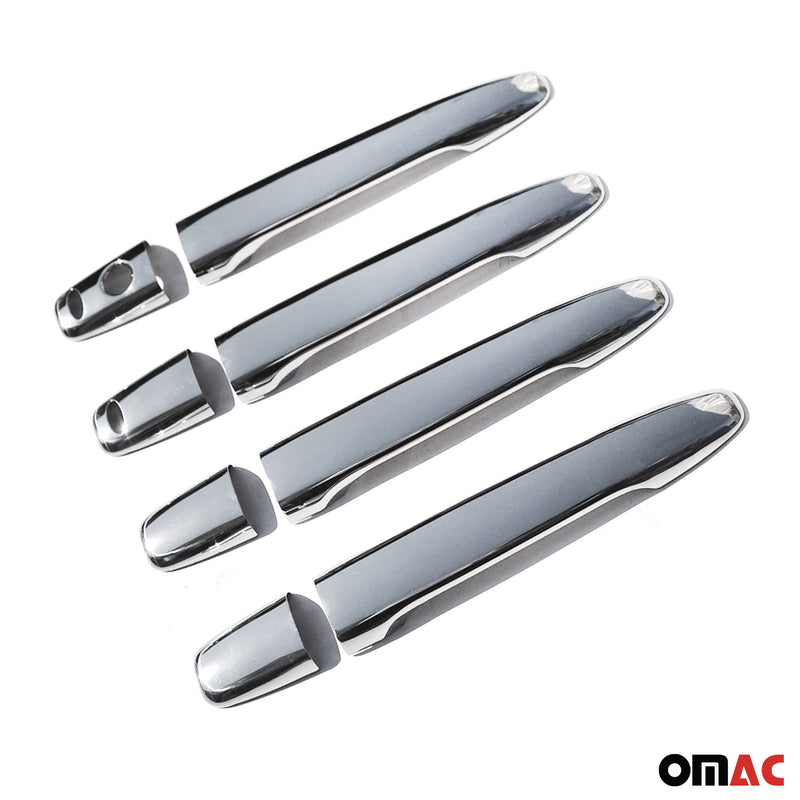 Copri maniglia porta, copri maniglia porta per Mitsubishi ASX 2010-2025, acciaio inox argento, 8 pezzi 