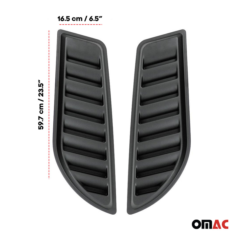Presa d'aria per cofano motore per Jeep Renegade 2014-2025 ABS Nero 2 pezzi 