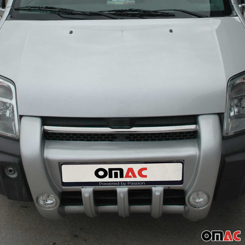 Strisce per griglia anteriore per Ford Transit Tourneo Connect 2002-2009 Cromate Argento 