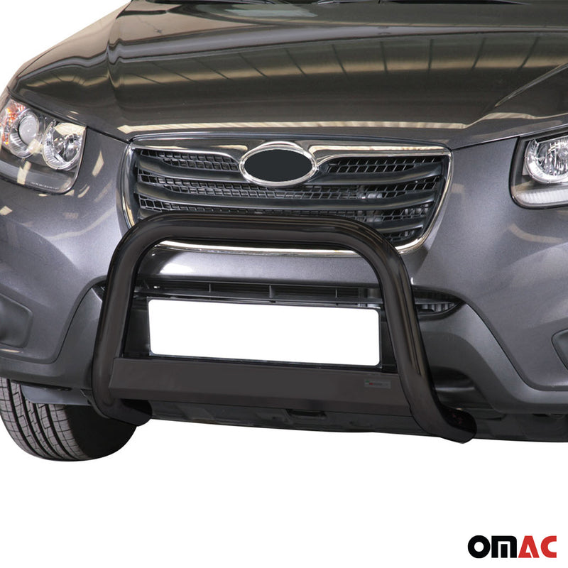 Protezione anteriore per Hyundai Santa Fe 2009-2012 ø63mm acciaio nero
