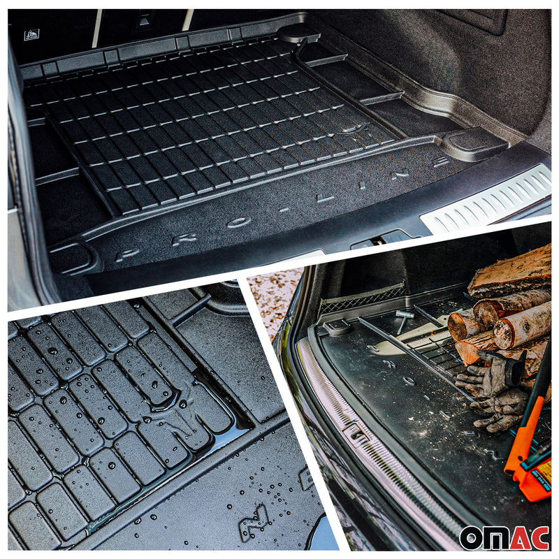 Tappetini e vassoio per bagagliaio OMAC per Mitsubishi Outlander 2012-2015 con 3 file