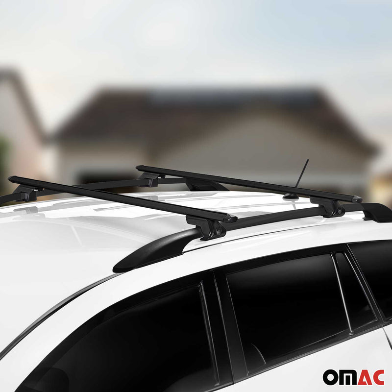 Barre portatutto + set barre portatutto per Ford Kuga 2012-2019 Alu Nero 4x