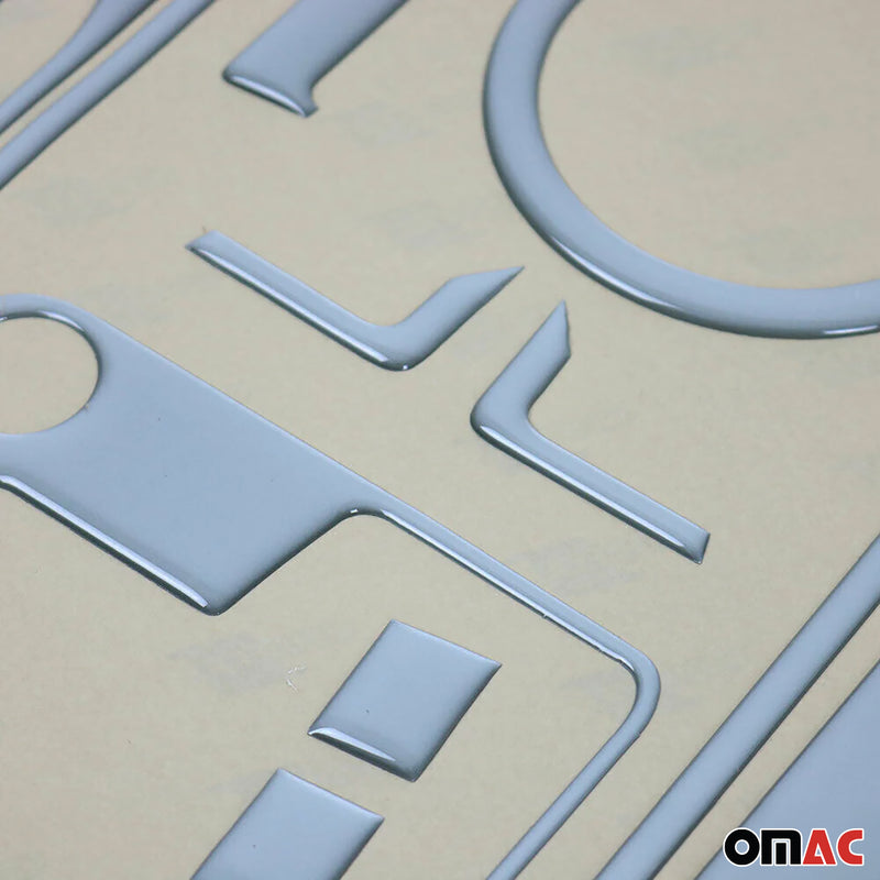 Decorazione interna abitacolo per Mercedes Travego 2006-2012 look alluminio 44 pezzi 