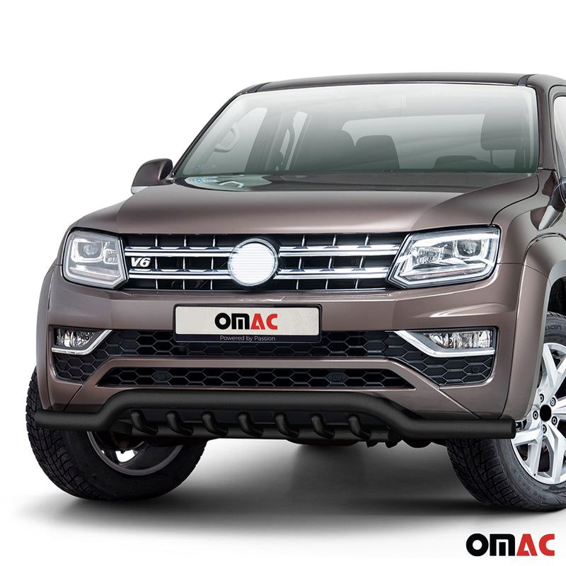 Barra di protezione anteriore per VW Amarok 2016-2021 con ABE acciaio nero 