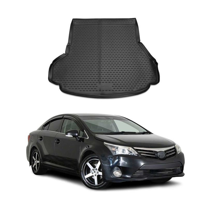Tappetino per bagagliaio per Toyota Avensis 2008-2018 in gomma TPE nero