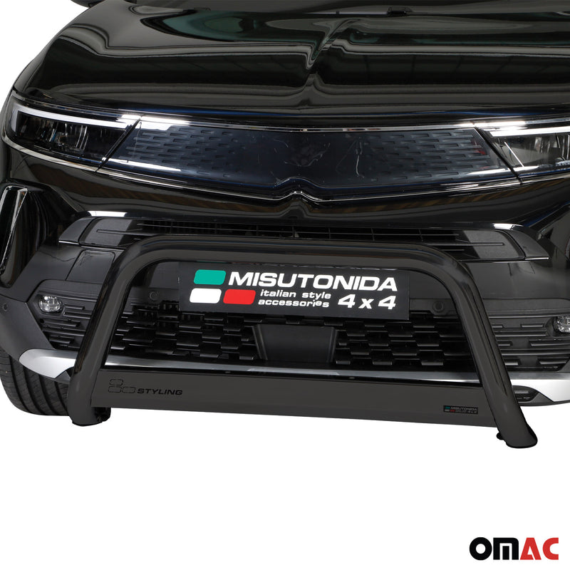 Barra di protezione anteriore per Opel Mokka 2012-2016 protezione ø63mm acciaio nero