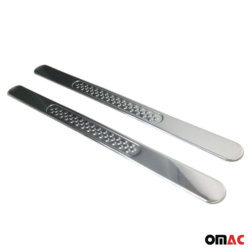 Soglie porte per Skoda Karoq 2017-2025 in acciaio inox argento 2 pezzi 