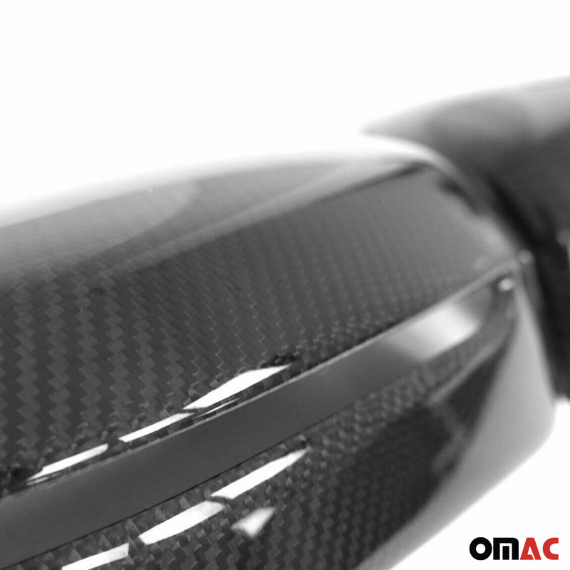 Calotte specchietti retrovisori per BMW Serie 6 G32 2017-2025 in fibra di carbonio nera 2 pezzi 