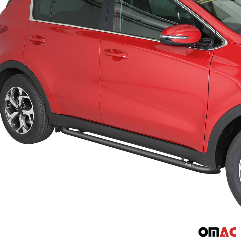 Minigonne laterali in acciaio per Kia Sportage 2016-2020 Nero