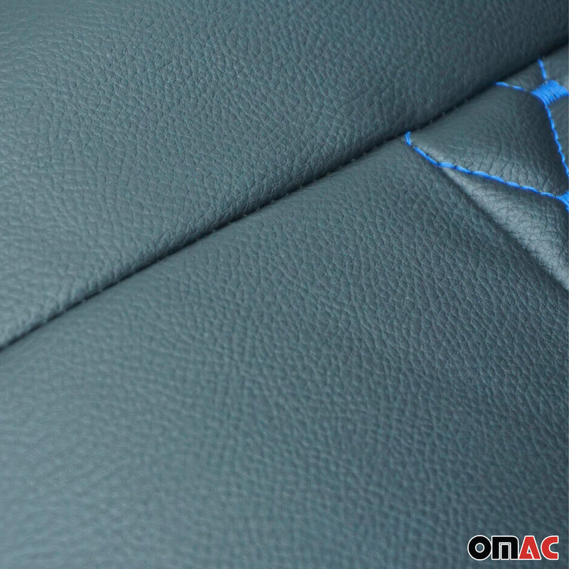 Coprisedili per Mercedes Vito W639 2003-2014 Pelle Nero Blu 2+1