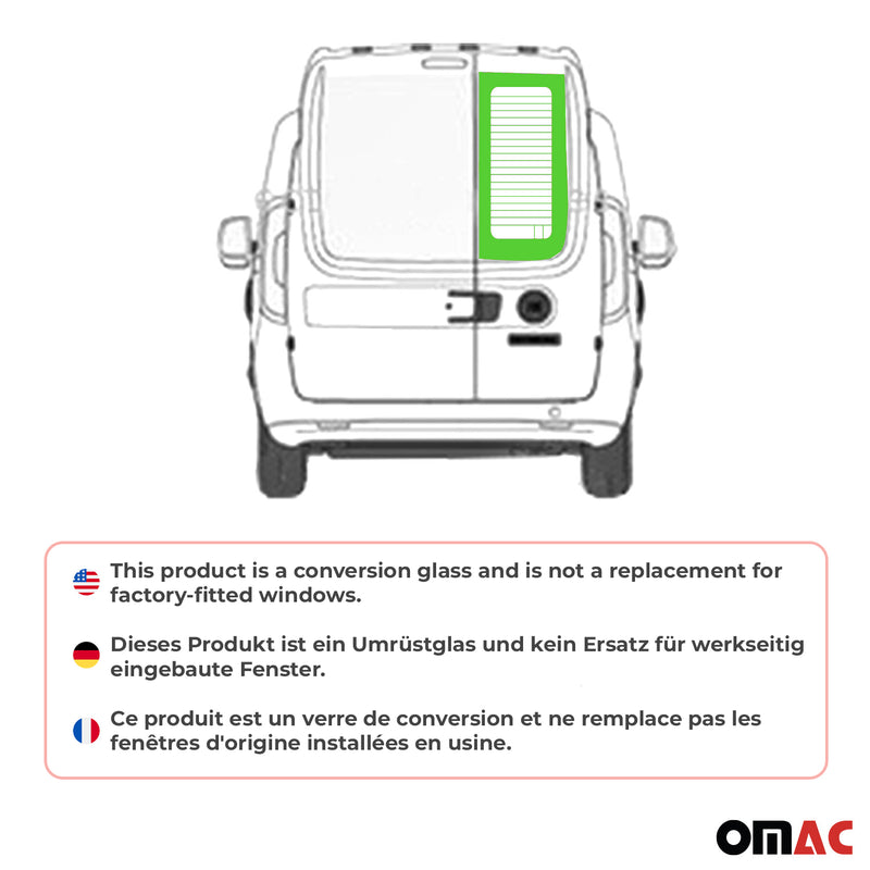 Lunotto posteriore per Fiat Doblo Maxi 2010-2024 doppia porta destra L2 H2