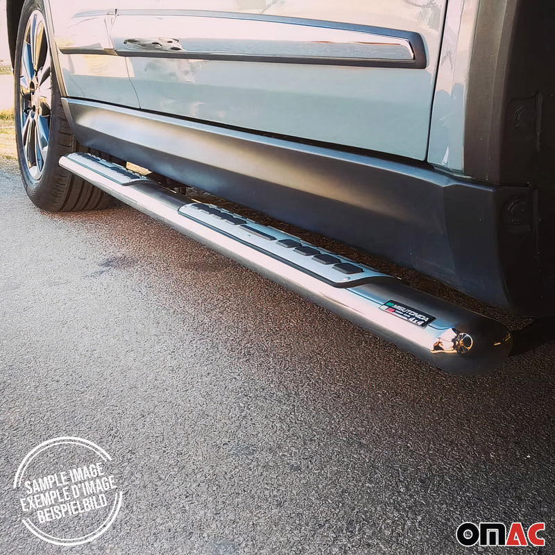 Minigonne laterali in acciaio inox per Opel Mokka 2012-2016 Argento