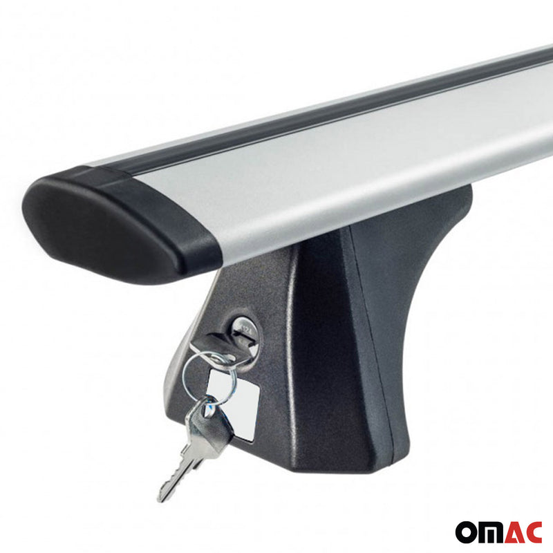 Base portapacchi per Volvo XC60 2008-2017 Alu Silver 2x