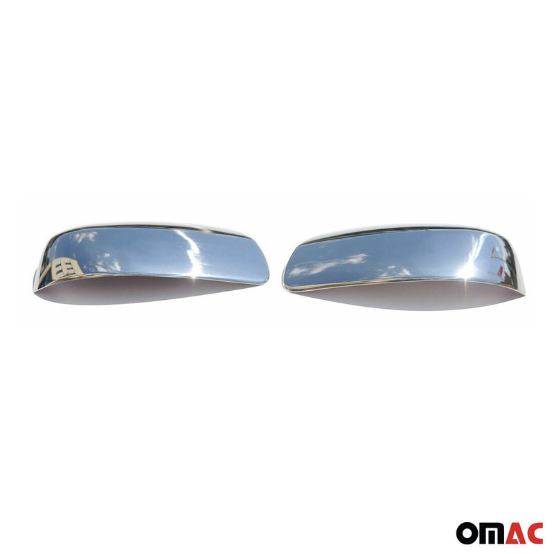 Calotte specchietti retrovisori per Mercedes Vito W639 2010-2014 ABS cromato argento 