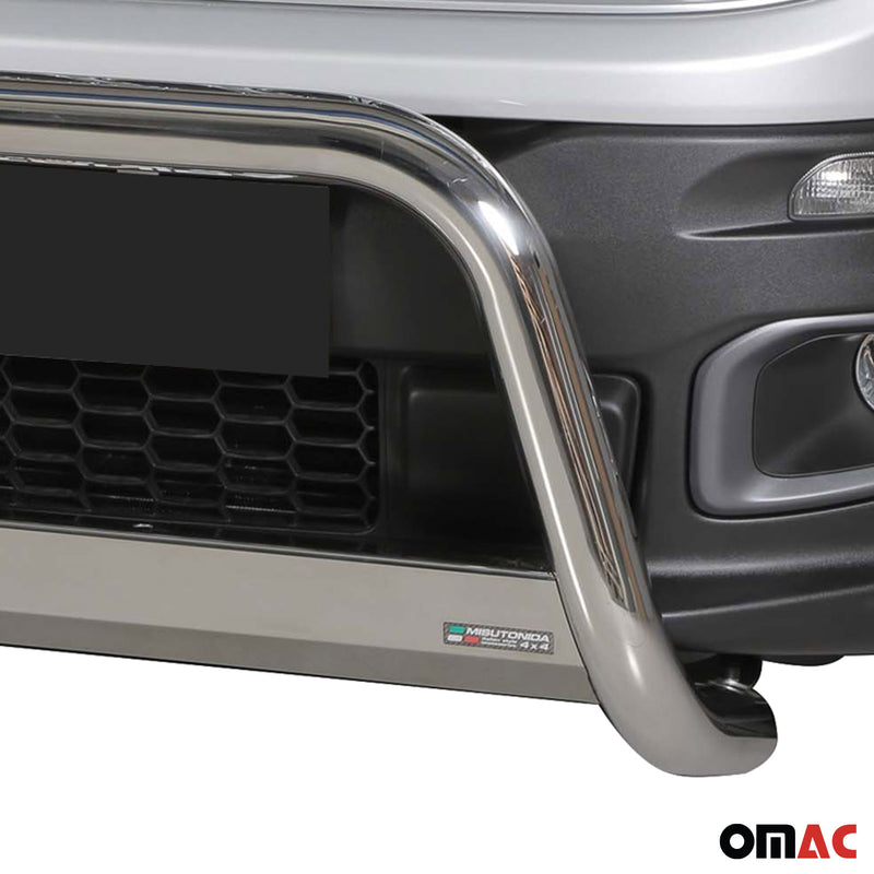Protezione anteriore per Jeep Renegade 2014-2017 ø63mm acciaio argento 