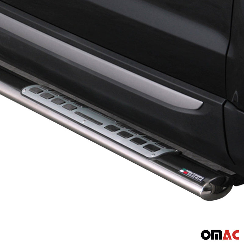 Minigonne laterali in acciaio inossidabile per Range Rover Evoque 2011-2015 Argento