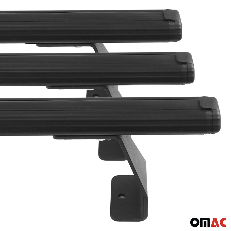 Barre portatutto per VW T7 Multivan 2021-2024 barre trasversali in alluminio nero 3 pezzi