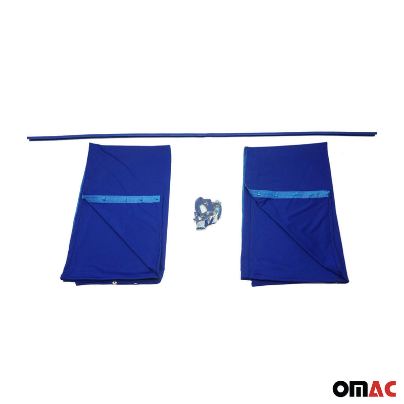Tendine parasole per cabina di guida per VW Multivan T7 L1 L2 Blu 2 pezzi