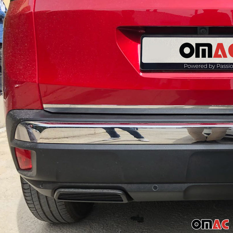 Modanatura del bagagliaio per portellone posteriore per Peugeot 3008 2016-2025 in acciaio inox cromato