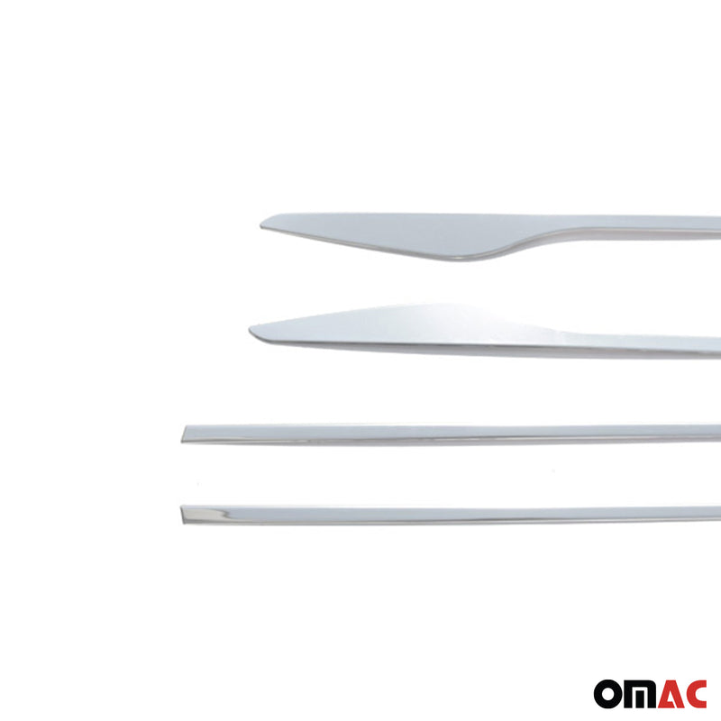 Striscia di protezione per portiera laterale, strisce per portiera, strisce di protezione per portiera per Renault Clio 2012-2019 cromate, 4 pezzi 