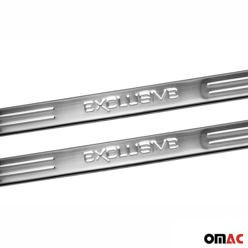 Battitacco per Kia Rio III 2011-2017 in acciaio inox cromato 2 pezzi Exclusive