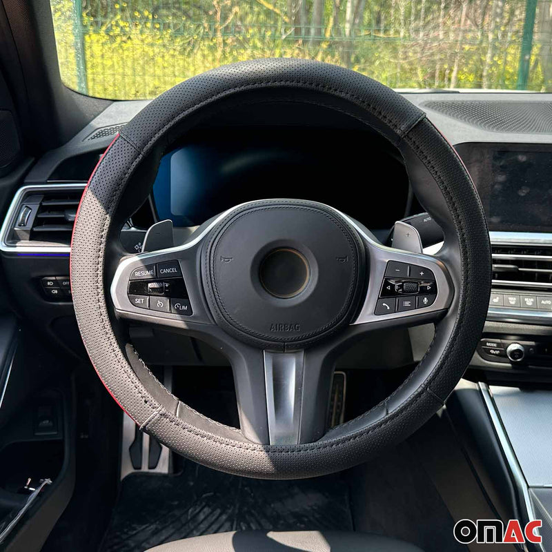 Coprivolante protezione volante coprivolante nero mezzaluna rosso Ø 38-40 cm