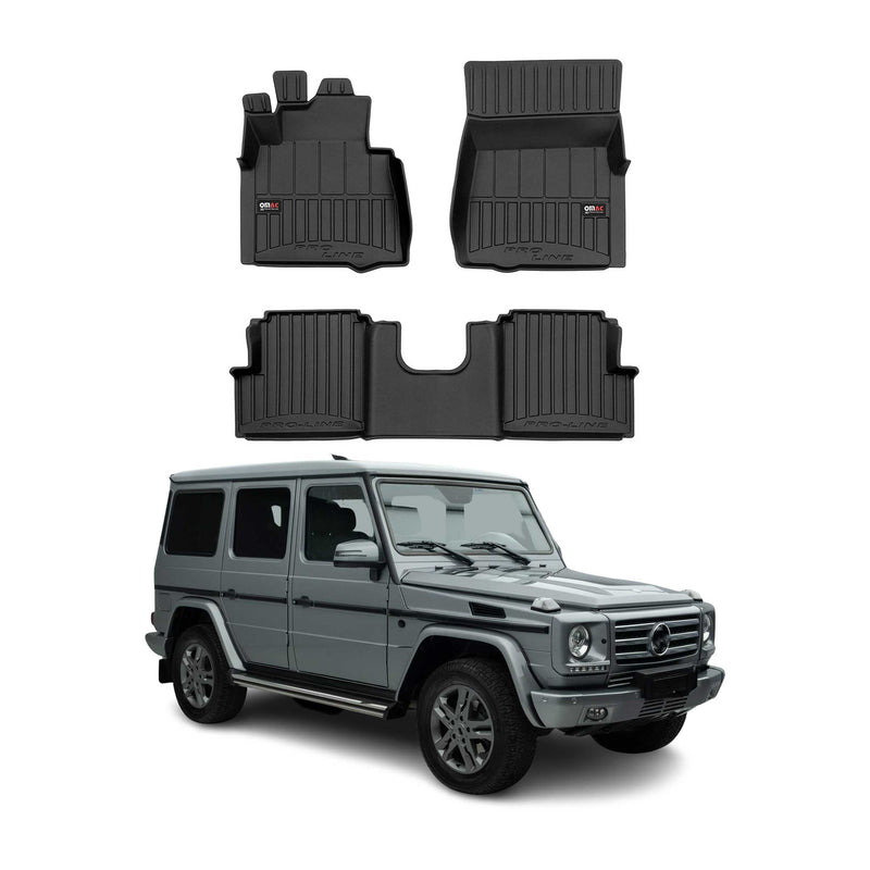 Tappetini Mercedes Classe G W463 1990-2018 TPE Nero 3 pezzi
